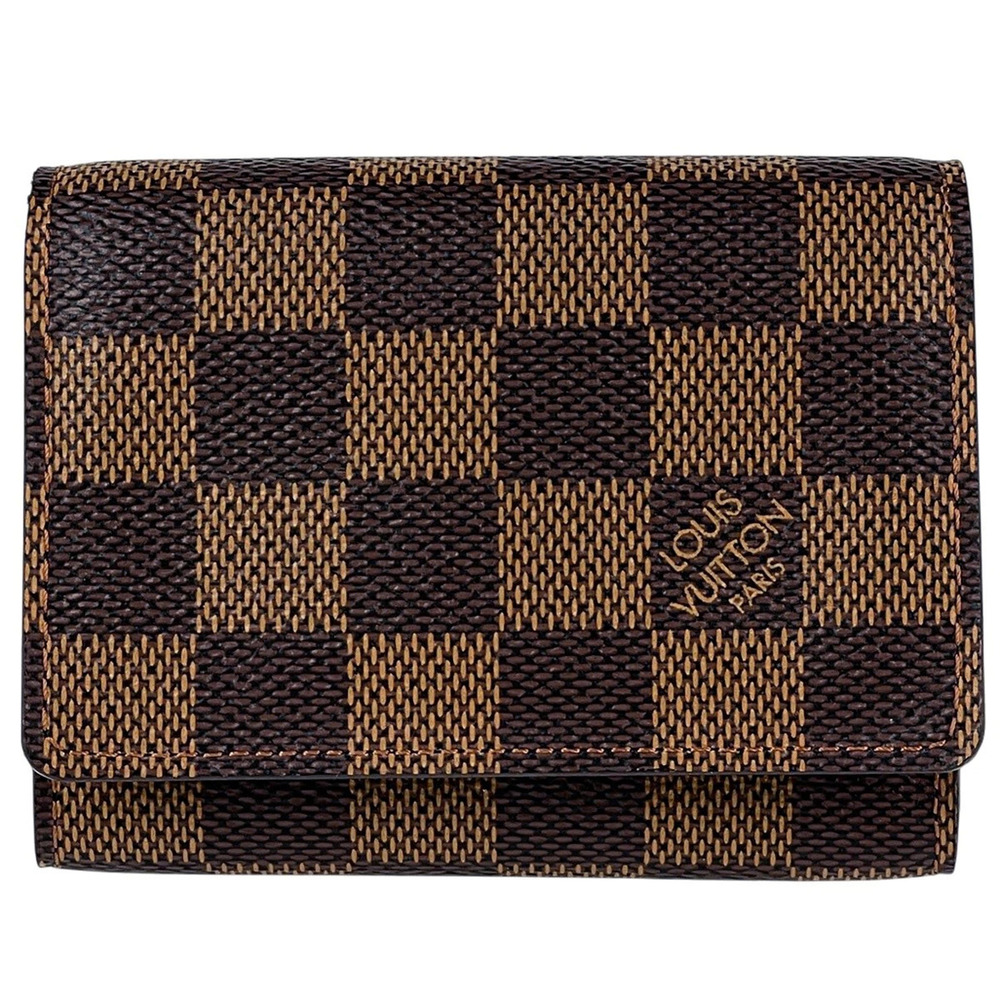 Louis Vuitton Envelope Carte de Visite Business Card Case Damier Brown